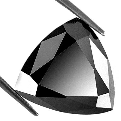 Diamant Noir Loose Taille Trillion 1 Carat - GemoneDiamonds — Pierres précieuses en vrac