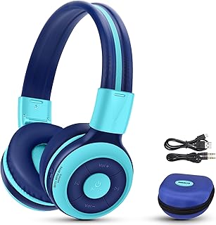 SIMOLIO Foldable Bluetooth Headphones with Volume Limits