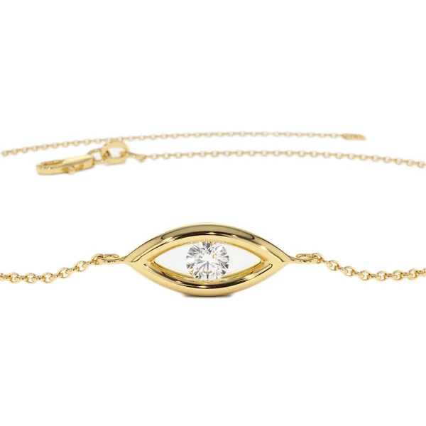 Bracelet en Diamant Solitaire de 0,84 Carat par GemoneDiamonds — Bracelet Femme