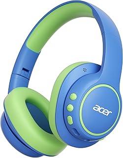 Acer Kids Wireless Headphones – 75H Playtime, 85dBA Safe Volume — Wireless Earbuds