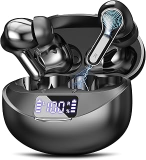 Écouteurs sans fil Bluetooth 5.4 Son HiFi 50 h lecture
