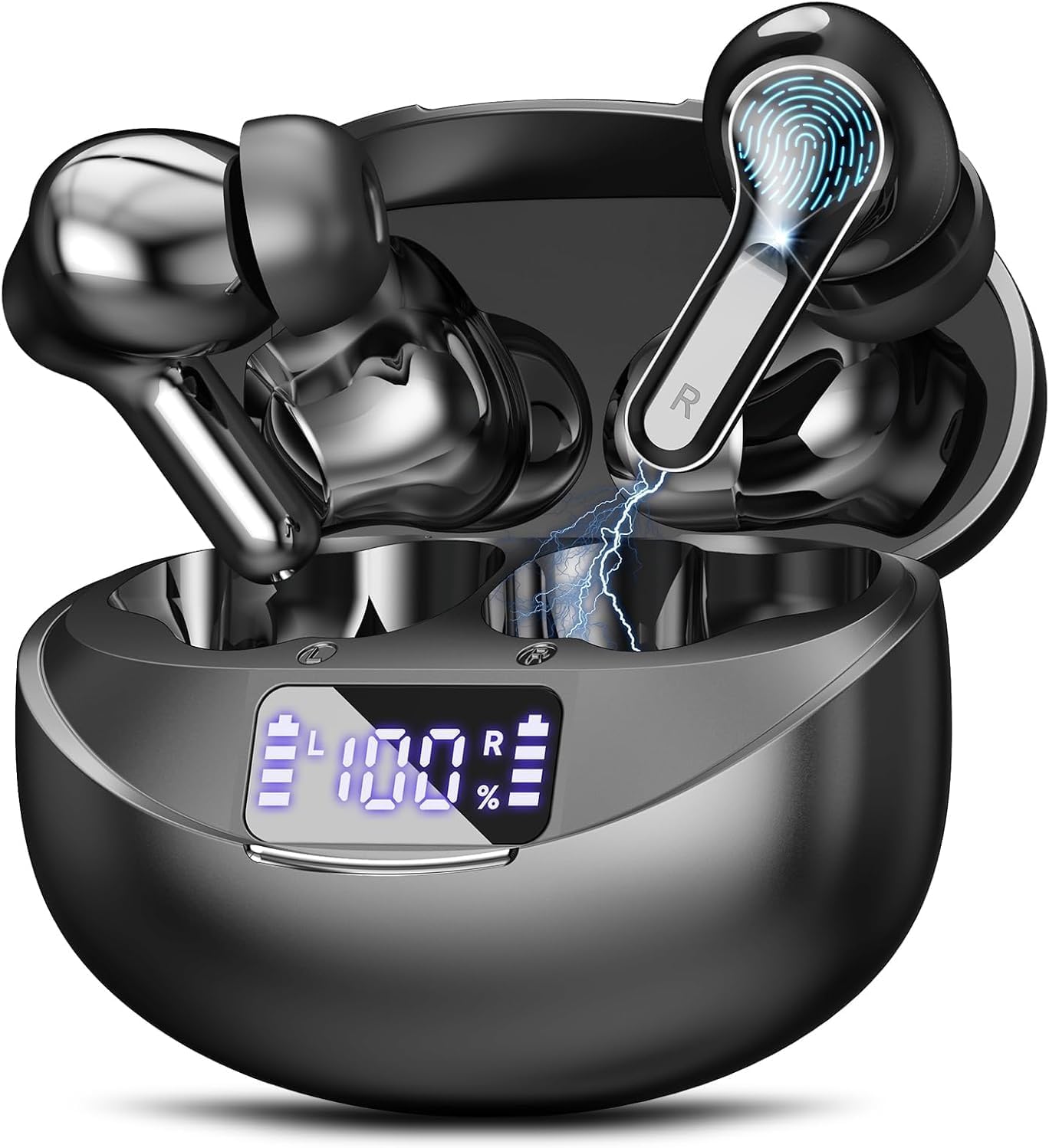 Écouteurs sans fil Bluetooth 5.4 Son HiFi 50 h lecture — Écouteurs sans fil