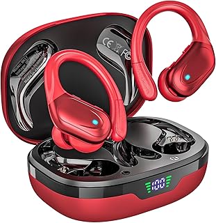 Wireless Earbuds Sports Bluetooth Headphones Red — Wireless Earbuds