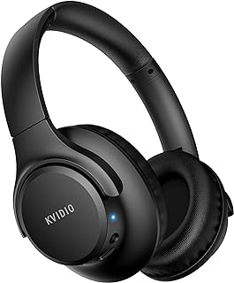 KVIDIO Bluetooth Over-Ear Headphones 65h Wireless
