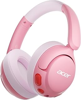 Acer Kids Bluetooth Headphones 85dB Volume Limiter Pink